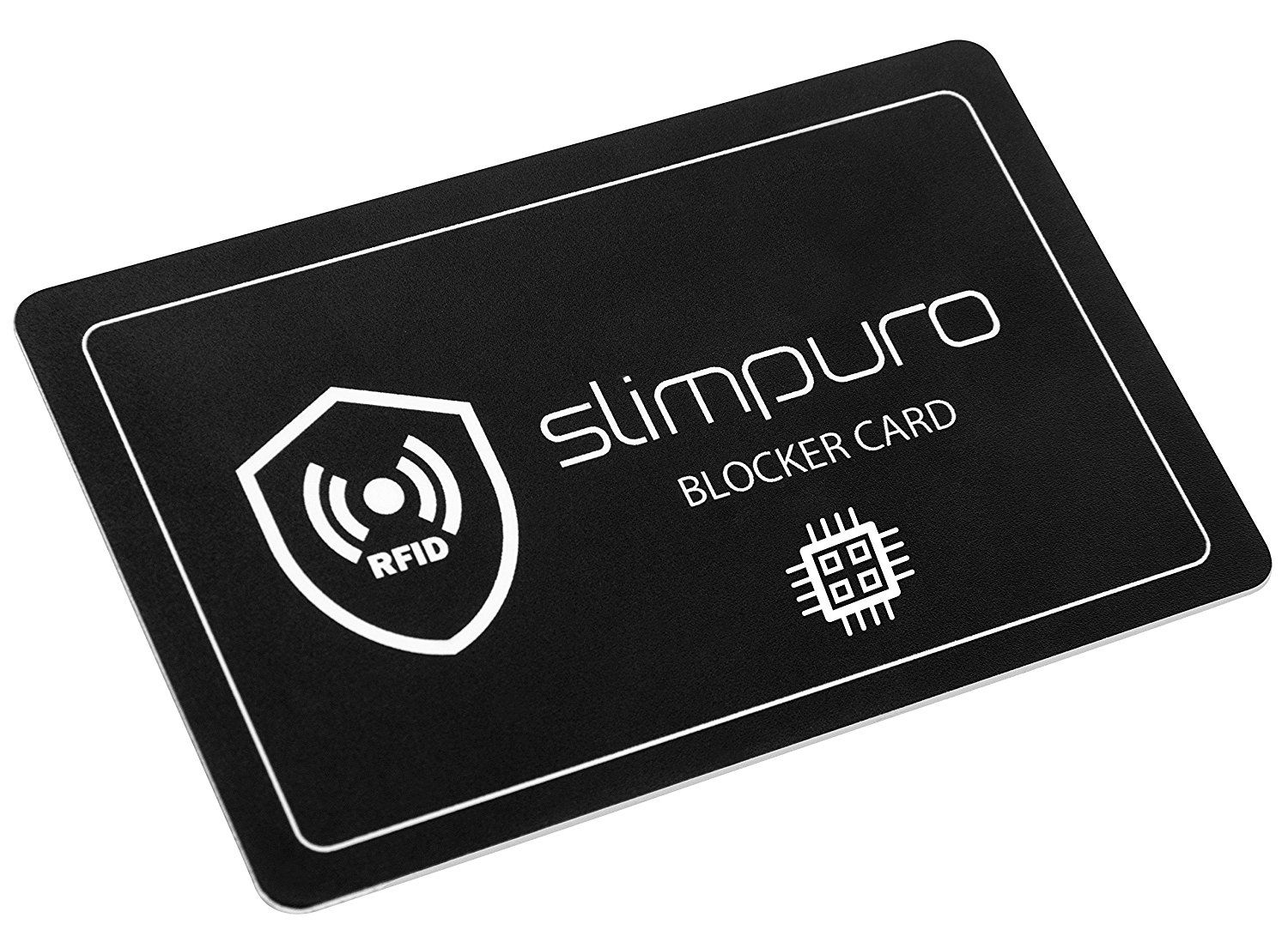 RFID Blocker Karte - NFC Schutzkarte - Störsender - Kreditkarten Schutz, Blockierkarten für Geldbörse, Cliphalter, Bankkarte, Ausweise, Reisepass, Geschenk für Frauen und Männer